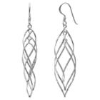 Target Women's Sterling Silver Twisted Oval Drop Earrings -