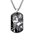 Men's Marvel Avengers Captain America Stainless Steel (silver) Stainless Steel Dog Tag