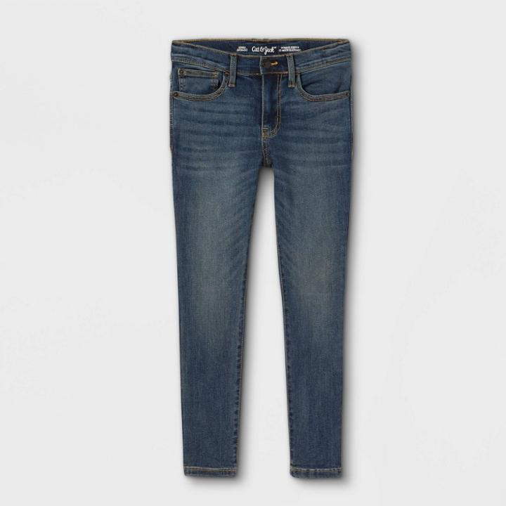 Boys' Ultimate Stretch Skinny Fit Jeans - Cat & Jack Dark Wash