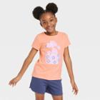 Girls' 'poodle' Short Sleeve Graphic T-shirt - Cat & Jack Peach