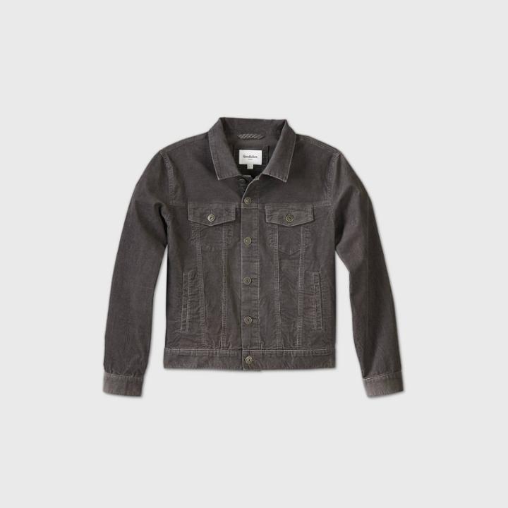 Men's Corduroy Trucker Jacket - Goodfellow & Co Gray