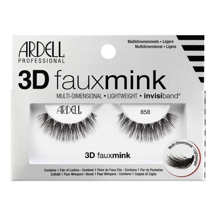 Ardell 3d Faux Mink False Eyelashes 858 Lash Black