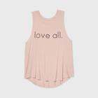 Grayson Threads Women's Plus Size Love All Graphic Tank Top - Pink