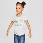 Toddler Girls' Short Sleeve Read Together T-shirt - Cat & Jack Gray