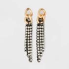 Gold Hematite Stone Chain Earrings - A New Day Clear