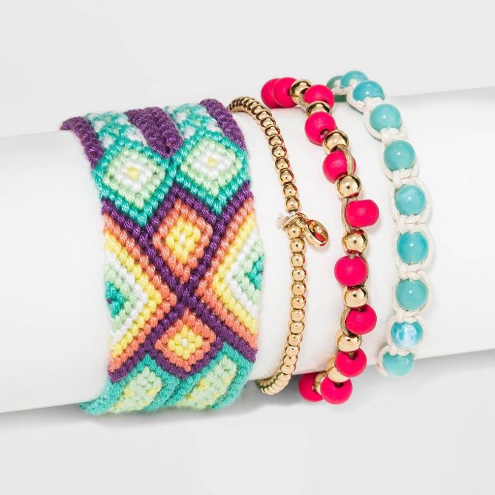 Beaded Multi Friendship Bracelet Set - Wild Fable