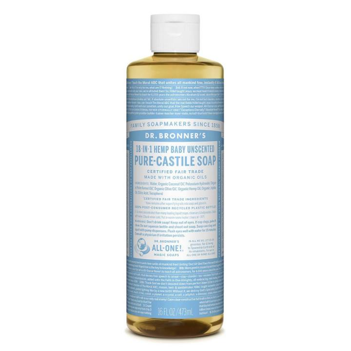 Dr. Bronner's Baby Unscented Pure-castile Liquid