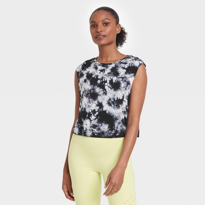 Women's Muscle Tank Top With Raw Edge - Joylab Black