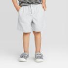 Toddler Boys' Twill Pull-on Shorts - Cat & Jack Gray 12m, Toddler Boy's