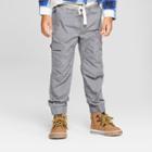 Toddler Boys' Rib Waist Cargo Jogger - Cat & Jack Gray