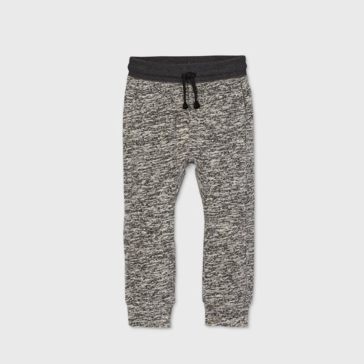 Toddler Boys' Pull-on Hacci Jogger Pants - Cat & Jack Black