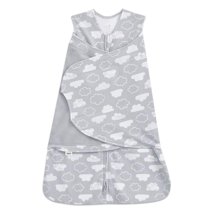 Halo Innovations Sleepsack 100% Cotton Swaddle Wrap Clouds - Newborn