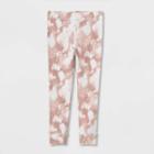 Grayson Collective Toddler Girls' Ribbed Leggings - Pink Tie-dye