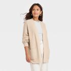 Women's Open Cardigan - A New Day Oatmeal