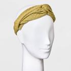 Quilted Twist-front Headwrap - Universal Thread Green