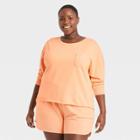 Women's Plus Size French Terry Sweatshirt - Universal Thread Orange