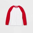 Boys' Baseball Long Sleeve T-shirt - Cat & Jack Red/white