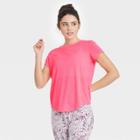 Women's Short Sleeve T-shirt With Twist Back - Joylab Pink