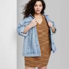 Women's Plus Size Sleeveless Sweater Knit Dress - Wild Fable Light Brown