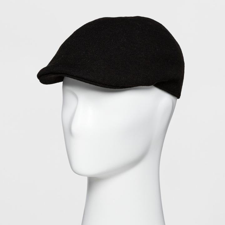 Men's 6 Panel Ivy Driving Cap - Goodfellow & Co Black