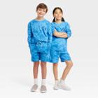 Kids' Long Sleeve T-shirt - Cat & Jack Bright Blue