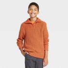 Boys' Quarter Zip Sweater - Cat & Jack Orange
