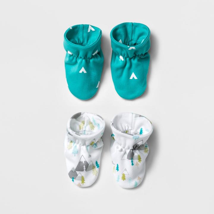 Baby Boys' 2pk Bootie Set Cloud Island - Blue