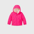 Toddler Quilted Puffer Jacket - Cat & Jack Pink