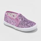 Toddler Girls' Madigan Glitter Slip On Sneakers - Cat & Jack Purple