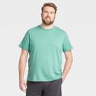 Men's Short Sleeve Performance T-shirt - All In Motion Turquoise Green S, Men's,