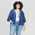 Target Women's Plus Size Short Kimono - Universal Thread Blue, Size:
