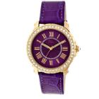 Women's Boum Belle Watch With Crystal Surrounded Bezel- Purple