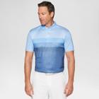 Jack Nicklaus Men's Fade Striped Golf Polo Shirt - Vista Blue Heather