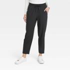 Women's Stretch Woven Taper Pants - All In Motion Black
