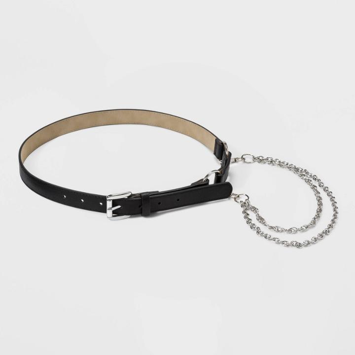 Women's Chain Belt- Wild Fable Black