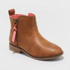 Girls' Asha Western Ankle Boots - Cat & Jack Cognac