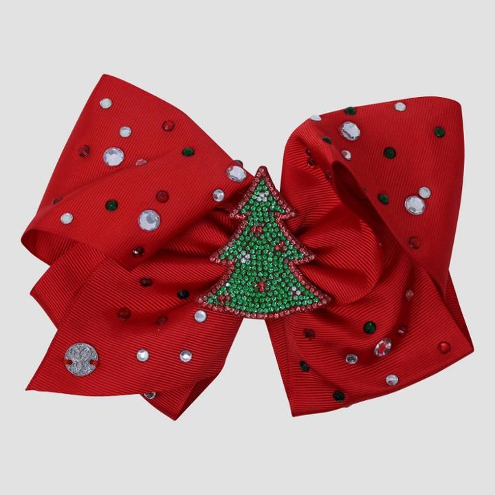 Girls' Jojo Siwa Christmas Tree Bow Hair Clip - Red