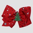 Girls' Jojo Siwa Christmas Tree Bow Hair Clip - Red