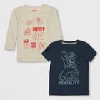 Toddler Boys' 2pk Super Mario T-shirts - Navy/beige