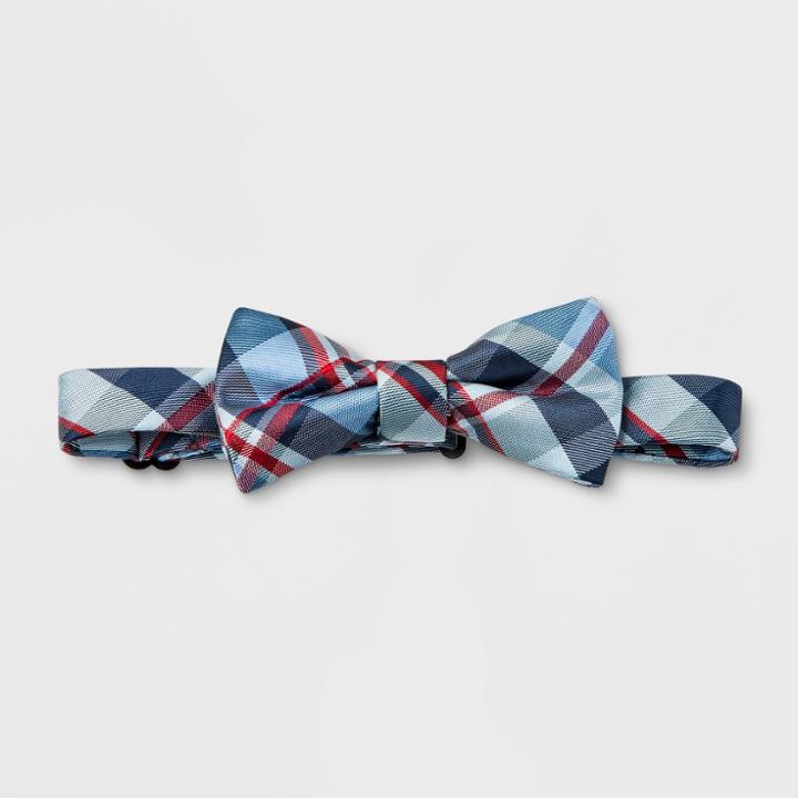 Boys' Americana Plaid Bowtie - Cat & Jack Navy (blue)