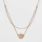 Sugarfix By Baublebar Celestial Pendant Necklace - Blush Pink/gold, Women's