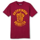 Men's Harry Potter Quidditch Short Sleeve Graphic T-shirt Maroon