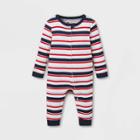 No Brand Baby Americana Striped Matching Family Pajama Set - White