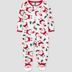 Baby Santa Footed Pajama - Just One You Made By Carter's White/red