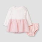 Baby Girls' Star Rib Dress - Cat & Jack Light Pink