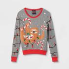 Well Worn Kids' Sloth With Lights Ugly Pullover Sweater - Gray