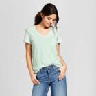 Women's Short Sleeve Monterey Pocket V-neck T-shirt - Universal Thread