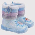 Toddler Girls' Frozen Bootie Slippers - Blue
