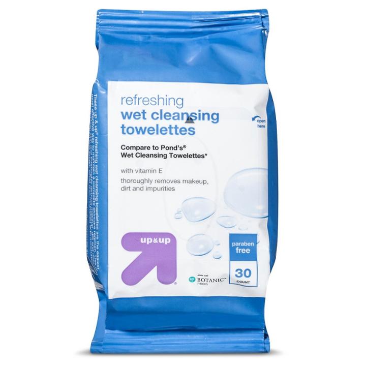 Target Makeup Remover Cleansing Towelettes - 30ct - Up&up (compare To Pond's Wet Cleansing Towelettes)