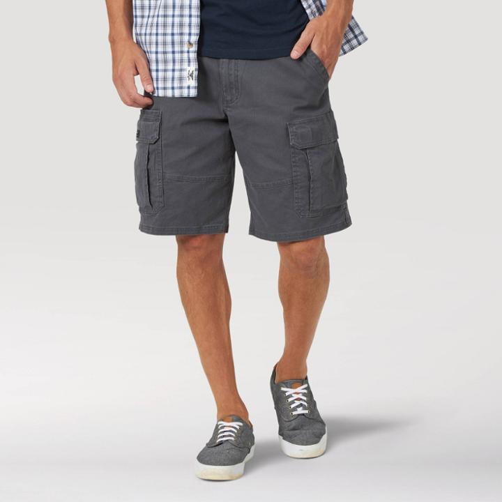 Wrangler Men's 10 Cargo Shorts - Anthracite 32,